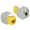 MODUŁ KEYSTONE GNIAZDO RJ45->LSA KAT.6 UTP DO PUSZKI MONTAŻOWEJ Geltonas DELOCK