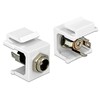 Delock Keystone DC 5,5 x 2,1 mm lizdas > litavimo jungtis
