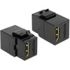 Sonstige MODUŁ KEYSTONE GNIAZDO HDMI(F)->HDMI(F) DO PUSZKI MONTAŻOWEJ JUODA DELOCK