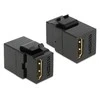 Sonstige MODUŁ KEYSTONE GNIAZDO HDMI(F)->HDMI(F) DO PUSZKI MONTAŻOWEJ JUODA DELOCK