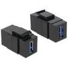 Delock Keystone USB3.0 A moteriška > USB3.0 A moteriška