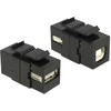 Delock Keystone USB2.0 A moteriška > USB2.0 B moteriška juoda