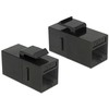 DeLock 86381 Keystone modulis RJ45 jungtis skirta RJ45 Cat.6 UTP juodas / 86381