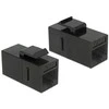 DeLock 86381 Keystone modulis RJ45 jungtis skirta RJ45 Cat.6 UTP juodas / 86381