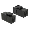 DeLock 86381 Keystone modulis RJ45 jungtis skirta RJ45 Cat.6 UTP juodas / 86381