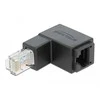 Delock Adapteris RJ45 kištukas, nukreiptas žemyn > RJ45 moteriškas Cat.6 UTP