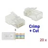 Delock RJ45 Crimp + Cut kištukas Cat .5 e UTP 20 Stk.