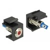 Delock Keystone LED raudonas 6 V plokščias, juodas