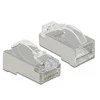 Delock RJ45 Crimp+Cut+Curve Stecker Cat.6 STP 20 Stück