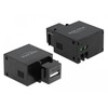Delock Keystone modulis su A tipo USB 2,1 A įkrovimo lizdu juodos spalvos