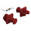 ZAŚLEPKA GNIAZDA LAN DUST COVER (10 PACK) RAUDONA DELOCK