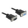 Delock Seriell Kabelis RS-232 Sub-D9 Stecker zu Buchse mit 3 m