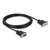 Delock Seriell Kabelis RS-232 Sub-D9 Stecker zu Buchse mit 3 m
