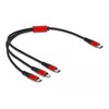 „Delock“ USB įkrovimo laidas „3 in 1 Type-C™“ su „Lightning™“ / „Micro USB“ / „Type-C™“ 30 cm
