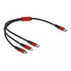 „Delock“ USB įkrovimo laidas „3 in 1 Type-C™“ su „Lightning™“ / „Micro USB“ / „Type-C™“ 30 cm