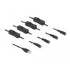 Delock Cable USB Type-A kištuku iki 4 x DC 5,5 x 2,1 mm močiutės su 1 m jungikliu