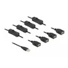 „Delock“ kabelis A tipo USB kištukas iki 4 x A tipo USB lizdas su jungikliu 1 m