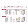 Delock Switch 2 prievadų DVI rankinis dvikryptis