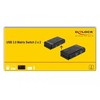 Dėklas DeLOCK USB 3.0 Matrix Switch 2 x 2 (juodas)