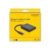 SPLITTER VIDEO DELOCK USB-C (DP ALT MODE)->2X HDMI MST/VXP JUODA