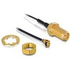 Delock antenos kabelio RP-SMA lizdas montavimui > MHF/U.FL-LP-068