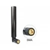 Delock GSM / UMTS antenos SMA kištukas 1.0 - 3.5 dBi omnidir.l su pakreipimu. juodas