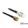 Delock 88596 - 0.2 m - RG-174 - SMA - FME - Juodas