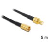 Kabelis Delock DeLOCK 88649, 5 m, RG-174, SMB, SMB, Juodas