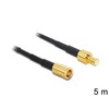 Kabelis Delock DeLOCK 88649, 5 m, RG-174, SMB, SMB, Juodas