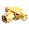 Delock HF Adapteris Delock SMA Bu > SMA St > SMA Bu T-Stück - 88711