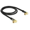 Delock Antennenkabel Koax IEC Stecker 90° > IEC Buchse 90°