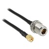 Delock Antennenkabel RP-SMA Stecker > N Buchse zum Einbau 1,5 m