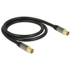 Delock antenos kabelis 1m juodas (88922)