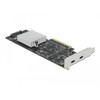 Delock 89009 - PCIe - USB 3.2 Gen 2 (3.1 Gen 2) - Low-profile - PCIe 2.0 - SATA 15-pin - 20 Gbit/s