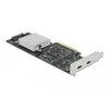 „Delock 89009“ – PCIe – USB 3.2 Gen 2 (3.1 Gen 2) – žemo profilio – PCIe 2.0 – SATA 15 kontaktų – 20 Gbit/s
