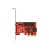 DELOCK 6 prievadų SATA PCI Express x4 plokštė - žemo profilio formatas