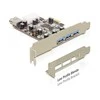 Delock PCI Express kortelė > 3 x išorinis + 1 x vidinis USB 3.0 tipo A lizdas