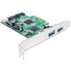 Kontrolierius Delock PCIE 2, 0 x 4 - 2 x USB 3, 0 + 2 x SATA III (89359)