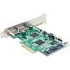 Kontrolierius Delock PCIE 2, 0 x 4 - 2 x USB 3, 0 + 2 x SATA III (89359)