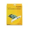 Kontrolierius Delock PCIE 2, 0 x 4 - 2 x USB 3, 0 + 2 x SATA III (89359)