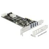 KARTA PCI EXPRESS X4->4X USB-A 3.0 QUAD CHANNEL DELOCK