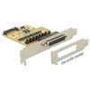 KARTA PCI EXPRESS X1->4X DB-9(COM) NA KABLU 5V/12V CHIPSET:SUN2410 DELOCK