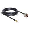 Delock Antennenkabel N Stecker > SMA Stecker RG-58 C/U 5 m