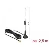 Delock Antenne LTE SMA St. 2dBi starr omni. Anschlusskabel RG-174 2,5m outdoor