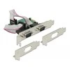 Delock PCI Express x1 Karte zu 2 x Seriell RS-232 High Speed 921K mit Spannungsversorgung