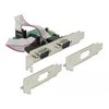 Delock PCI Express x1 Karte zu 2 x Seriell RS-232 High Speed 921K mit Spannungsversorgung
