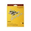 Delock PCI Express x1 Karte zu 2 x Seriell RS-232 High Speed 921K mit Spannungsversorgung