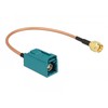 DELOCK Antennenkabel FAKRA Z-Bu > RP-SMA St RG-316 0.20m