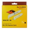 Delock PCI Express Karte > 1 x intern M.2 Key E - Low Profile Formfaktor