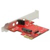 Delock PCI Express Karte > 1 x intern M.2 Key E - Low Profile Formfaktor
